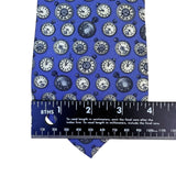 Banana Republic Mens Blue 100% Silk Pocket Watch Pattern Italian-Made Necktie