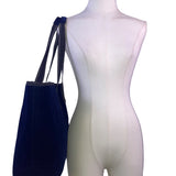 Scout Women’s Navy Blue Canvas Double Handle Snap Closure Everyday Tote Bag