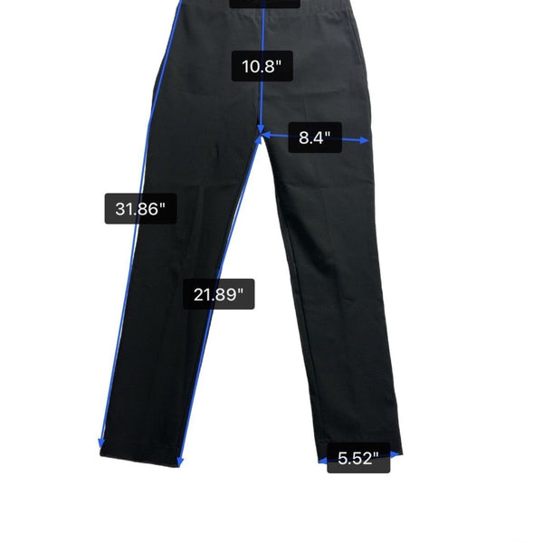 Karen Kane Womens Black Polyester Slim Fit Pants Comfortable Stretch Waist Sz S