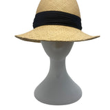 Betmar Straw Fedora Hat With Black Band For Men & Women