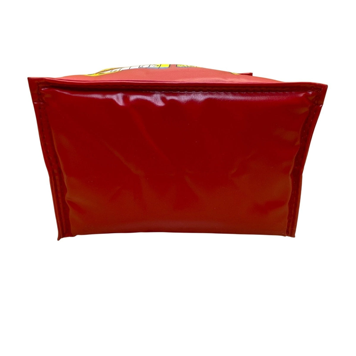 Barnums Animals Red Vinyl Insulated Soft Lunchbox Zip Closure Colorful Animals