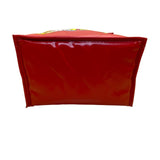 Barnums Animals Red Vinyl Insulated Soft Lunchbox Zip Closure Colorful Animals