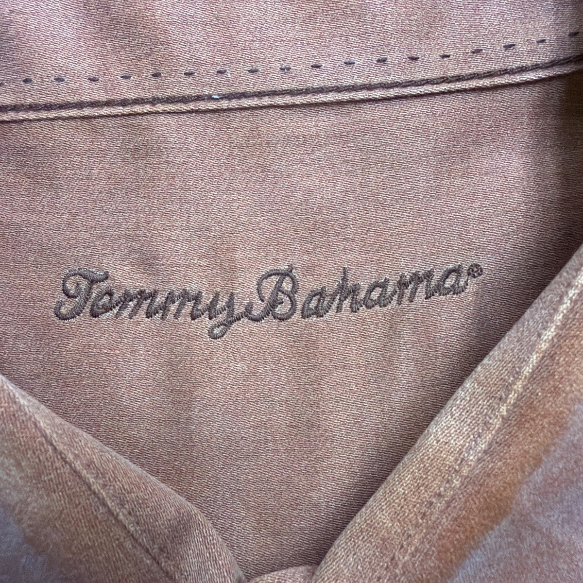 Tommy Bahama Mens Brown Button-Up Long Sleeve Shirt Size XXL
