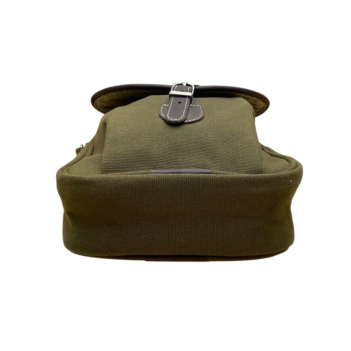 S Beyond Unisex Olive Canvas Adjustable Strap Leather Accents Crossbody Bag