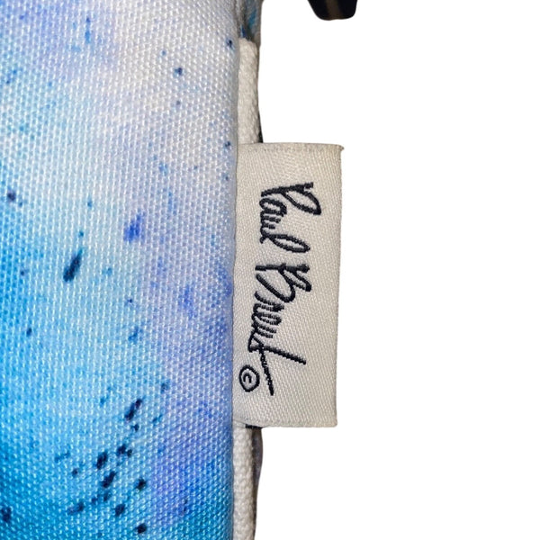 Sea N Sand Women’s Blue & White Canvas Seashell Adjustable Strap Crossbody Bag