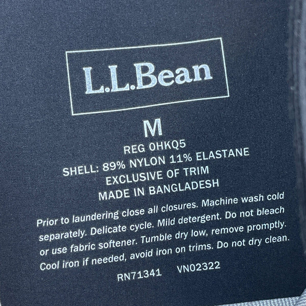 L.L. Bean Mens Black Snow Pants Adjustable Waist All-Weather Insulated Sz M