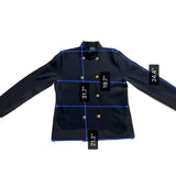 Lauren Ralph Lauren Womens Navy Double-Breasted Jacket Gold Button Sz XL