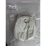 Vintage Sharif Women's White Crock Skin Leather Crossbody Bag Sz S