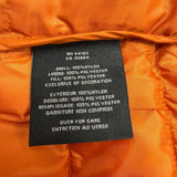 Cole Haan Mens Orange Quilted Puffer Vest With Zip Pockets Lightweight Sz M