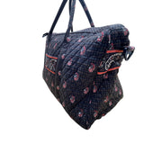 Vera Bradley Women’s Brown Quilted Paisley Fabric Carry-On Travel Duffel Bag