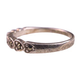 Sterling Silver Women’s Marcasite Stackable Ring Band 925 Minimalist Size 7