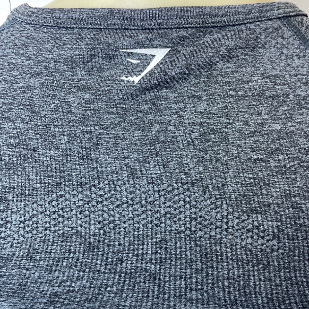 Gym Shark Women's Grey Stretchable Gym Running Long Sleeve Shirt Sz M