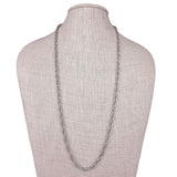 Monet Womens Silver Tone Rope Chain Vintage Necklace