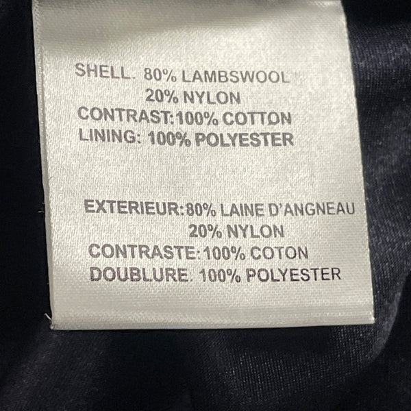 Forecaster Women’s Navy Wool Hooded Coat With Velvet Trim Warm Outerwear Sz 12