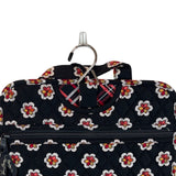 Vera Bradley Women’s Black Floral Hanging Organizer With Clear Pockets Sz M