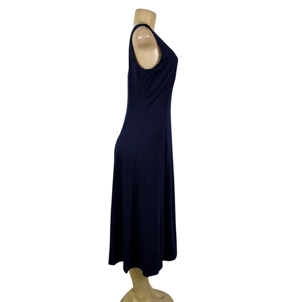Cupshe Womens Navy Blue Sleeveless Midi Empire Waist Dress  Sz S - New