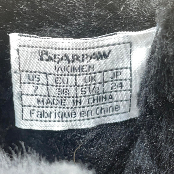 Bearpaw Women Black Suede Sheepskin Wool Blend Lining Emma Winter Boots Size 7