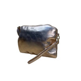 Lodis Women’s Rose Gold Leather With Coin Pouch Zippered Wristlet Clutch
