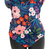 7am-7am Women's Multicolored One Piece Floral Swimsuit Sz M