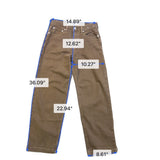 Hollister Mens Brown Baggy Jean Pants Casual Relaxed Fit Sz W28 L30