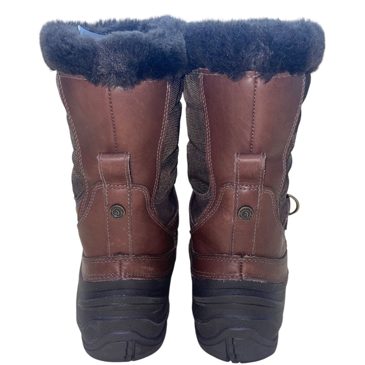 The North Face Women’s Brown Faux Fur Lined  Waterproof Winter/Snow Boots Size 9