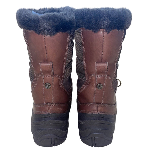 The North Face Women’s Brown Faux Fur Lined  Waterproof Winter/Snow Boots Size 9