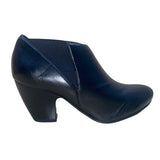 Vaneli Women’s Black Leather Block Heel Slip-On  Ankle Booties Size 9.5M