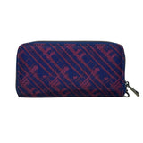 Travelon Women’s Blue & Red RFID Blocking Wristlet Wallet With Zippered Pocket