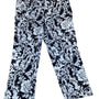 Oscarde la Renta  Womens Black & White Floral Damask Wide Leg Pants Size 14