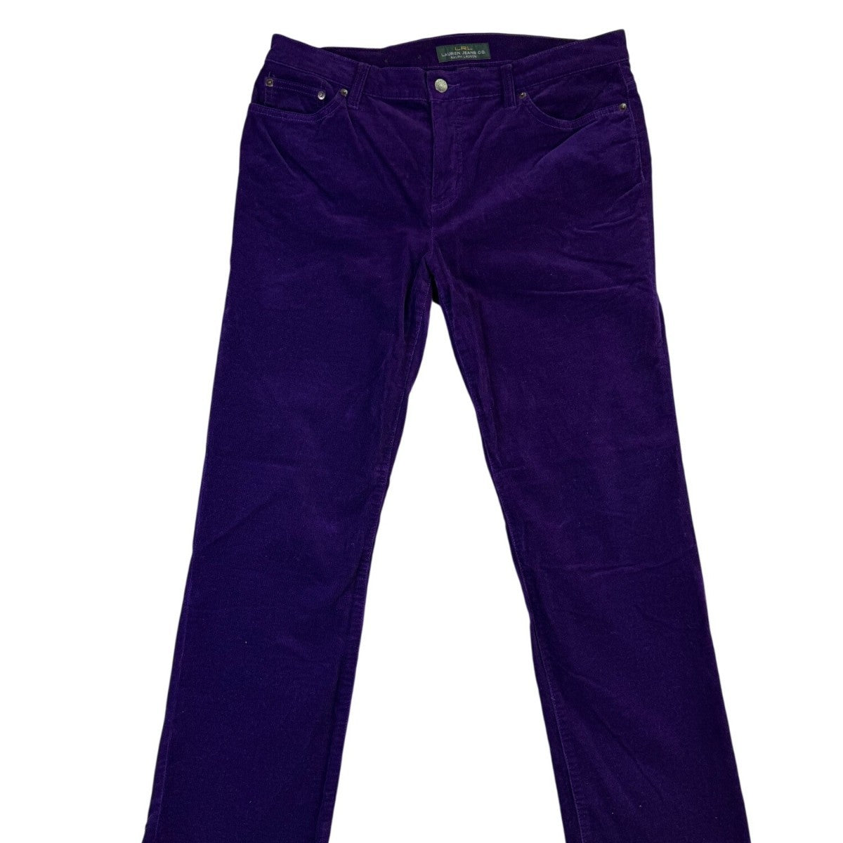 Lauren Ralph Lauren Purple Corduroy Womens Classic Straight Jeans Size 12