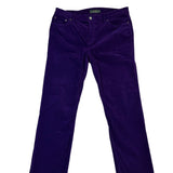 Lauren Ralph Lauren Purple Corduroy Womens Classic Straight Jeans Size 12