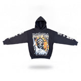 Rockstar Original Mens Black Graphic Hoodie With Bold Skull Design Sz M