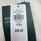 L.L. Bean Womens White Favorite Fit Jeans Regular Comfortable Size 16