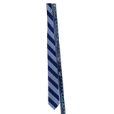 Jos A Bank Mens Blue & Gray 100% Silk Striped Tie Stain Resistant Made In China