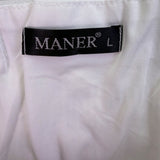 Maner Womens Iridescent Sequin Mini Skirt Textured Partywear Size L