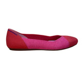 Rothy's x Marta Ferri Flame Azalea Color Block Knitted Ballet Flats Size 7.5