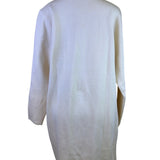 Anrabess Womens Beige Open Front Longline Cardigan Coat Pockets