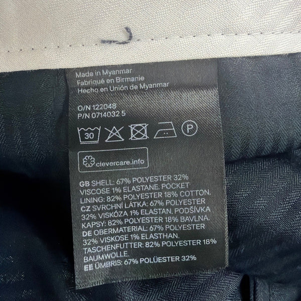 H&M Men Navy Recycled Skinny Fit Dress Pants Professional Wear Size 33R