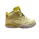 Air Jordan Kids Yellow Leather High-Top Basketball Shoes Size 11C