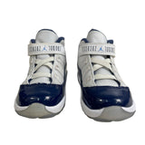Nike Air Jordan Kids Jumpman Retro 11 Mid Top White Blue Sneakers Sz 8C