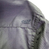 Coastal Mens Gray Cotton Long Sleeve Button-Down Military Style Shirt Size XL