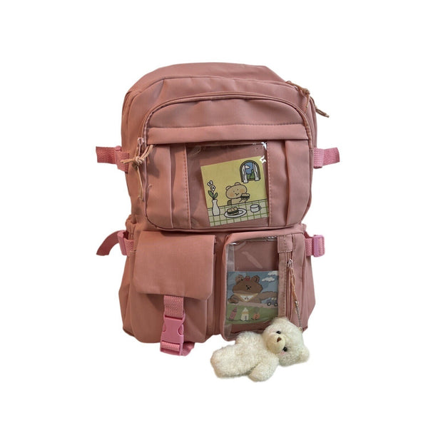 Cinnamoroll Kids Girls Old Pink Cute School Backpack Sz M