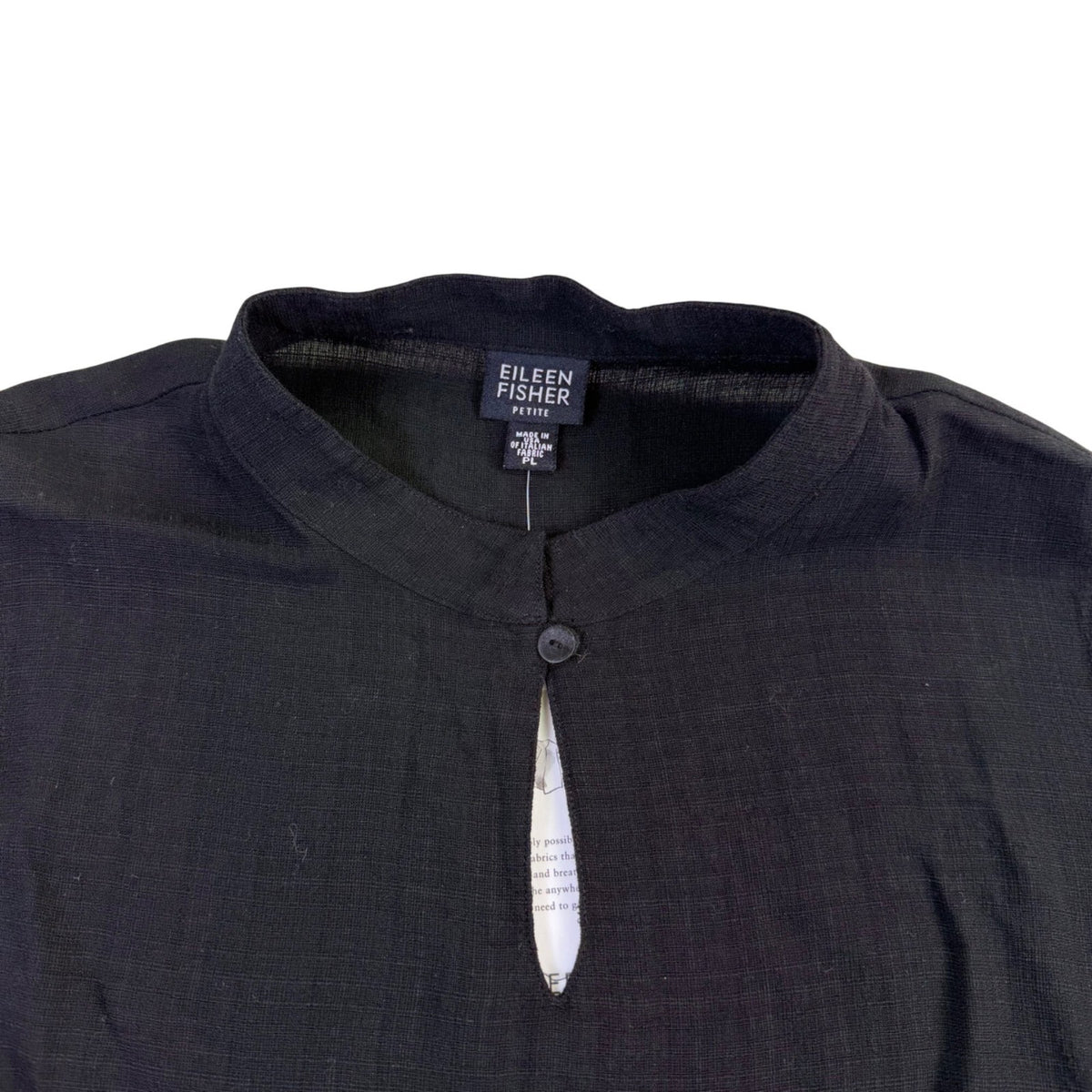Eileen Fisher Petite Women Dark Navy Sleeveless Tunic Top Size M