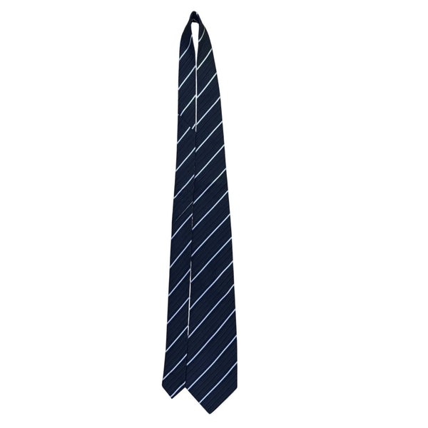 Joseph Abboud Mens Navy Striped 100% Silk Neck Tie Classic Pattern