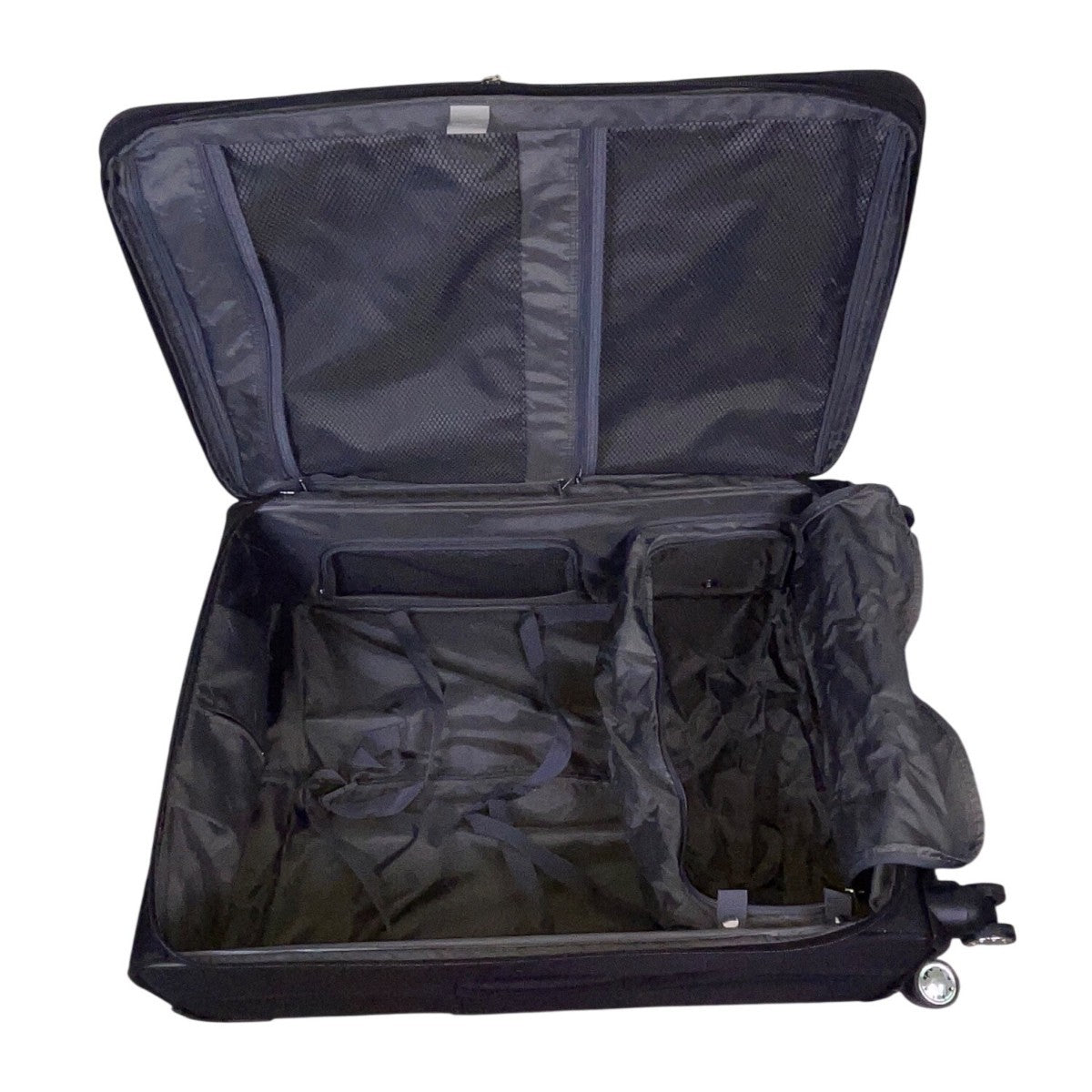 Delsey Unisex Black Expandable Spinner Wheels Rolling Travel Suitcase  Luggage