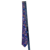 Editions By Van Heusen Mens Colorful Polyester Floral Pattern Tie Red/Multicolor