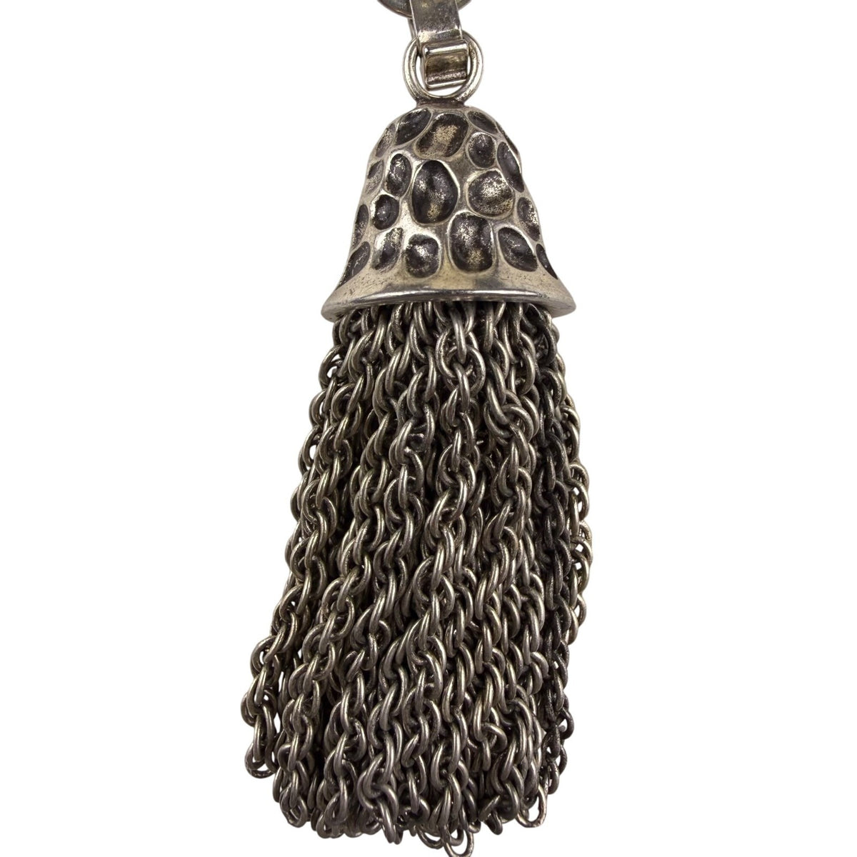 Kendra Scott Womens Silver Tone Metal Open Link Chain Tassel Bracelet