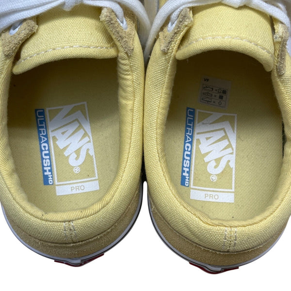 Vans Old Skool Yellow Canvas & Suede Pro Ultracush HD Skateboard Sneakers Size 8