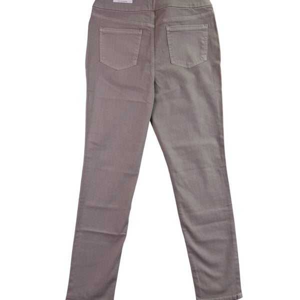Chicos Womens Beige Stretch Comfortable Slim Fit Pull-On Jeggings Size 15R