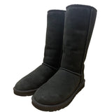 Ugg Pure Women’s Black Suede Sheepskin Cozy Warm Classic Tall Boots Size 8